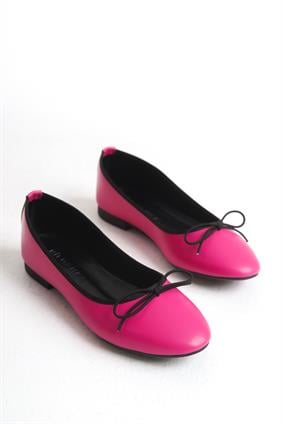 PALM Fuşya Cilt Extra Yumuşak Kadın Babet