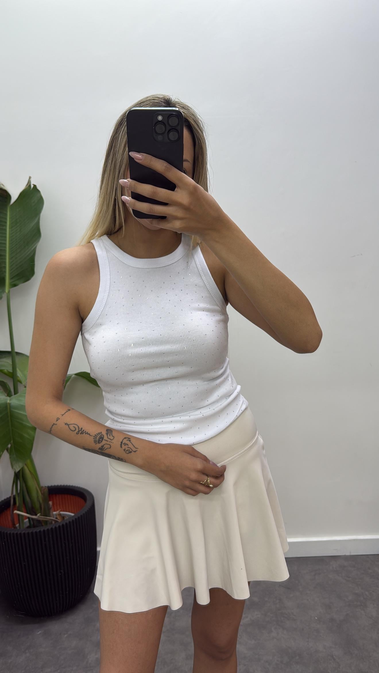 Ful Taşlı Ribana Atlet