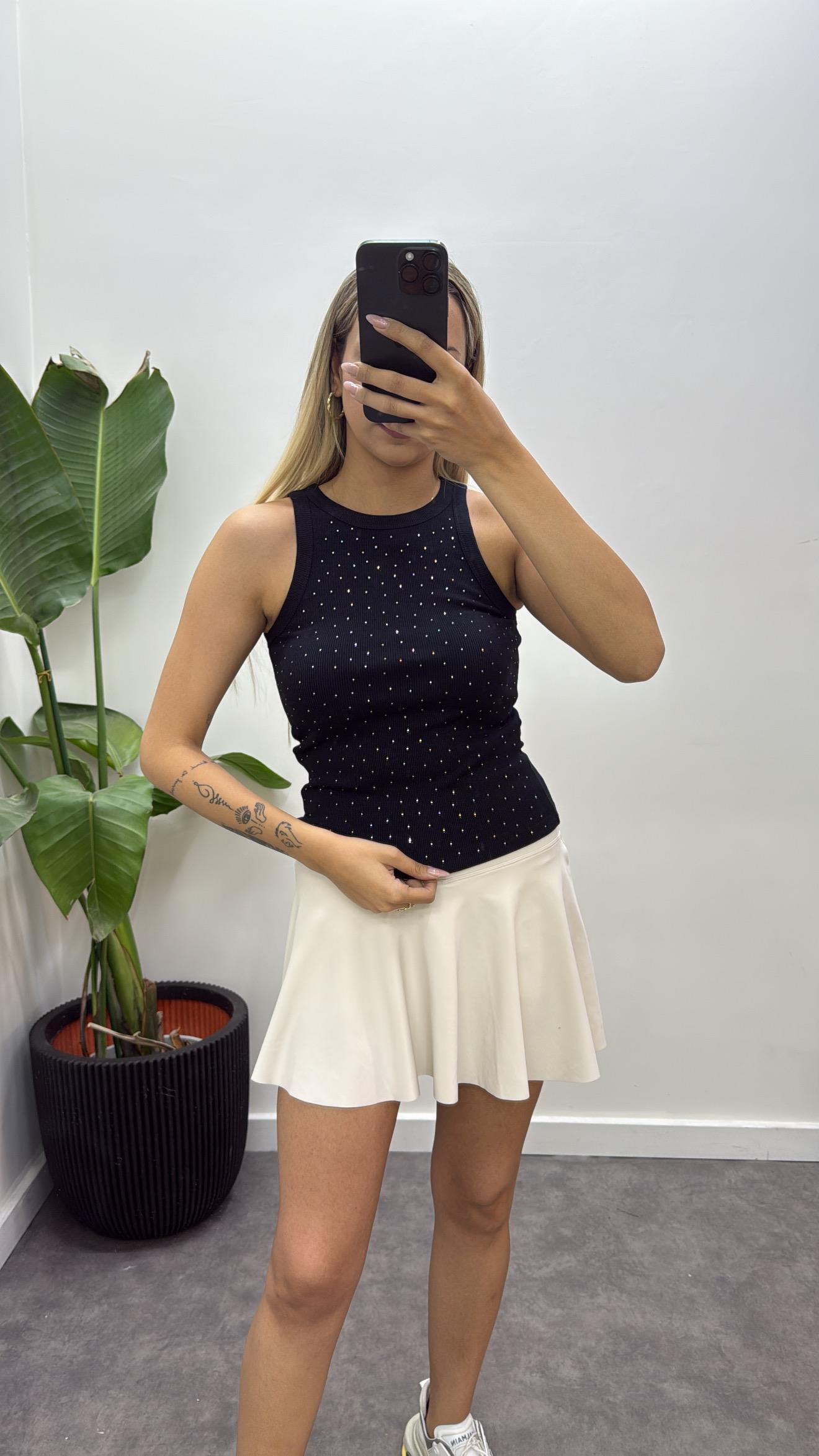 Ful Taşlı Ribana Atlet