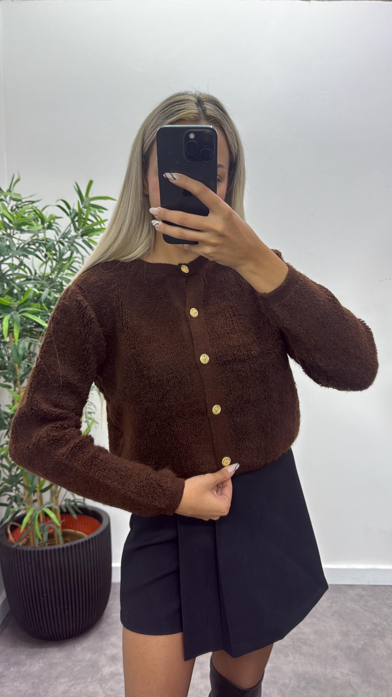 Gold Düğmeli Massim Hırka