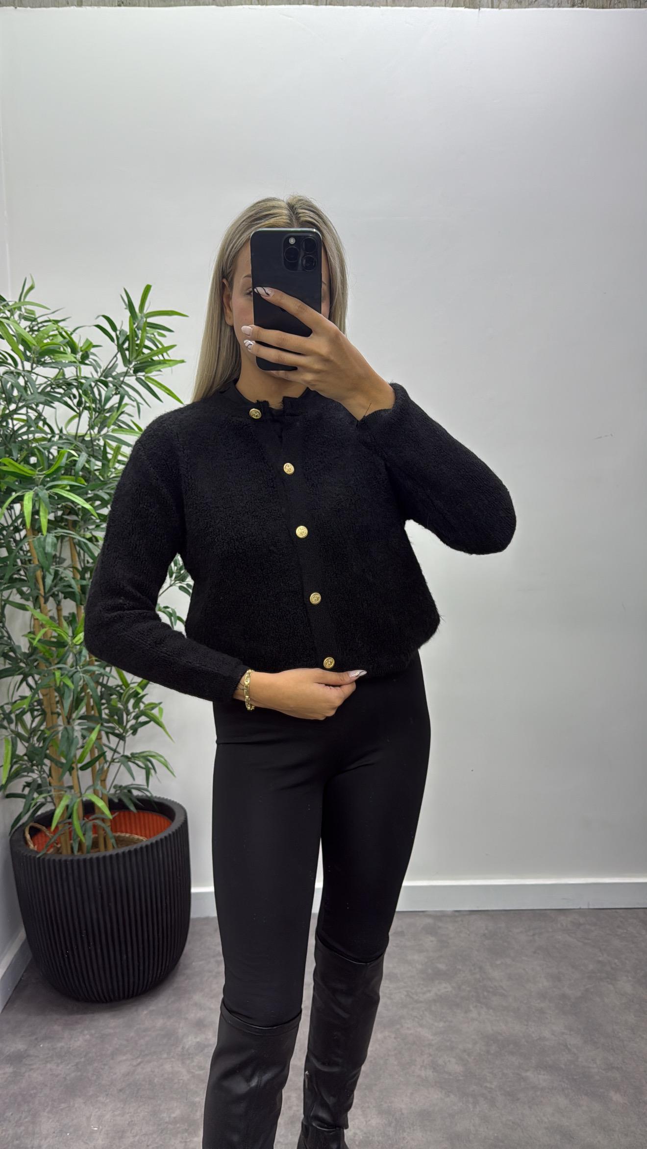 Gold Düğmeli Massim Hırka