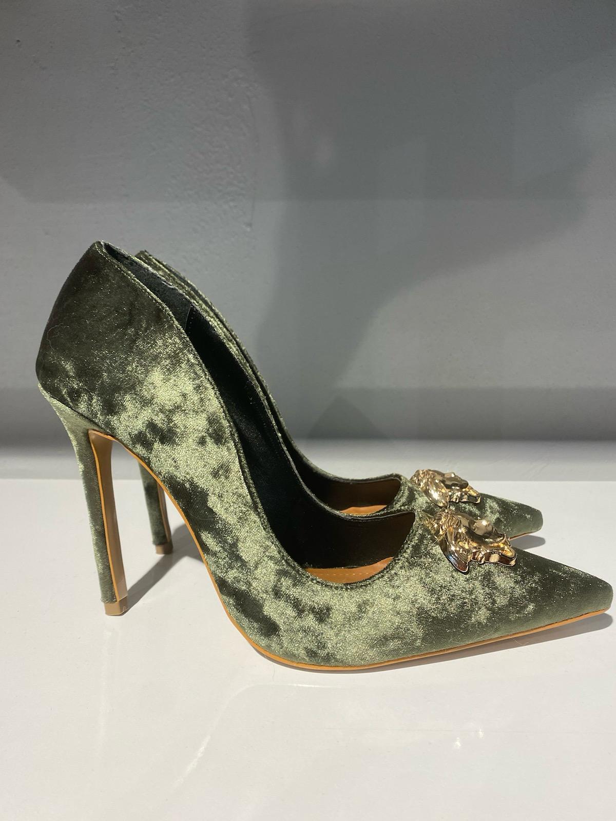 İthal Kadife stiletto