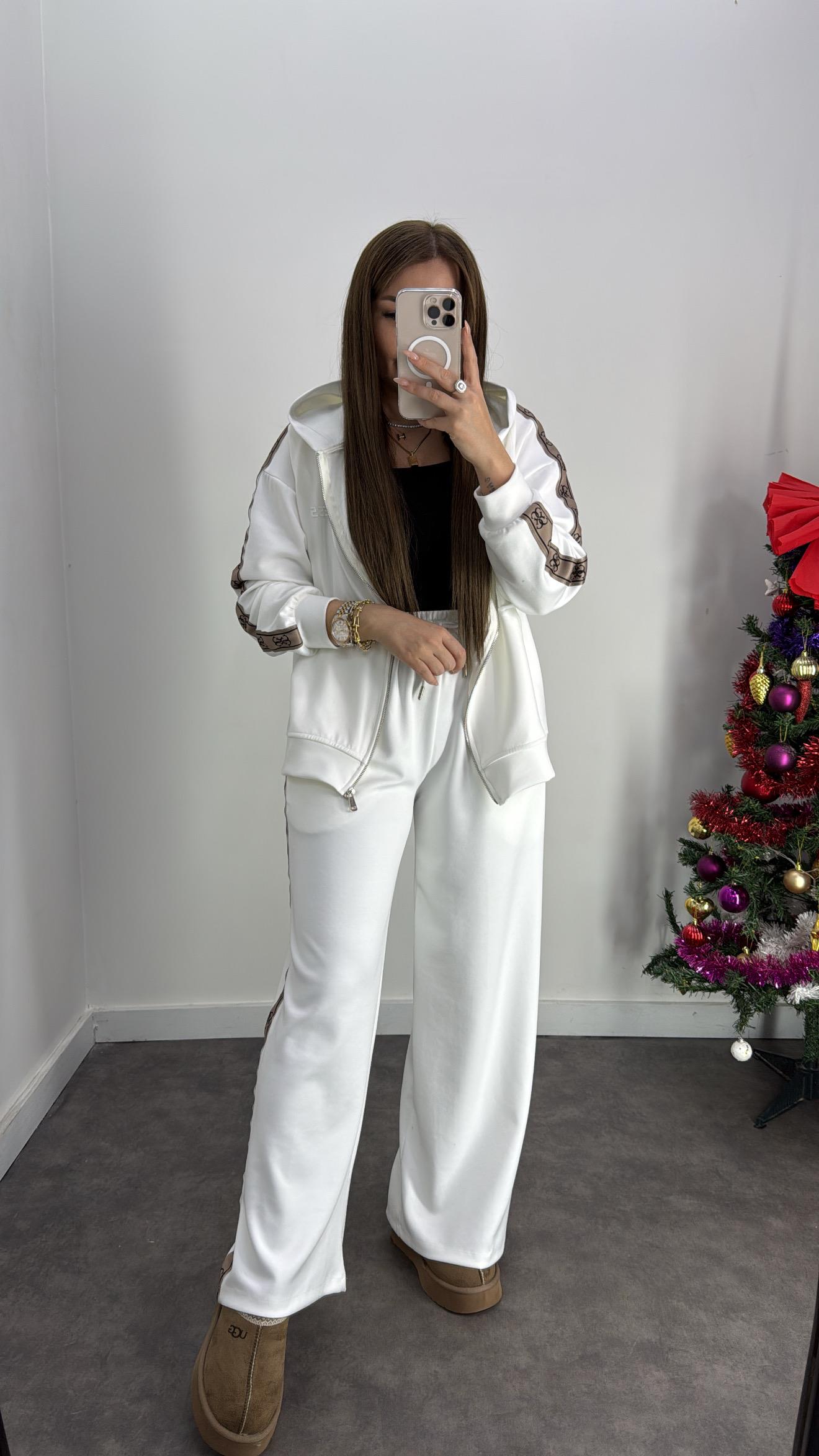 İthal Modal Kumaş Şeritli Takım