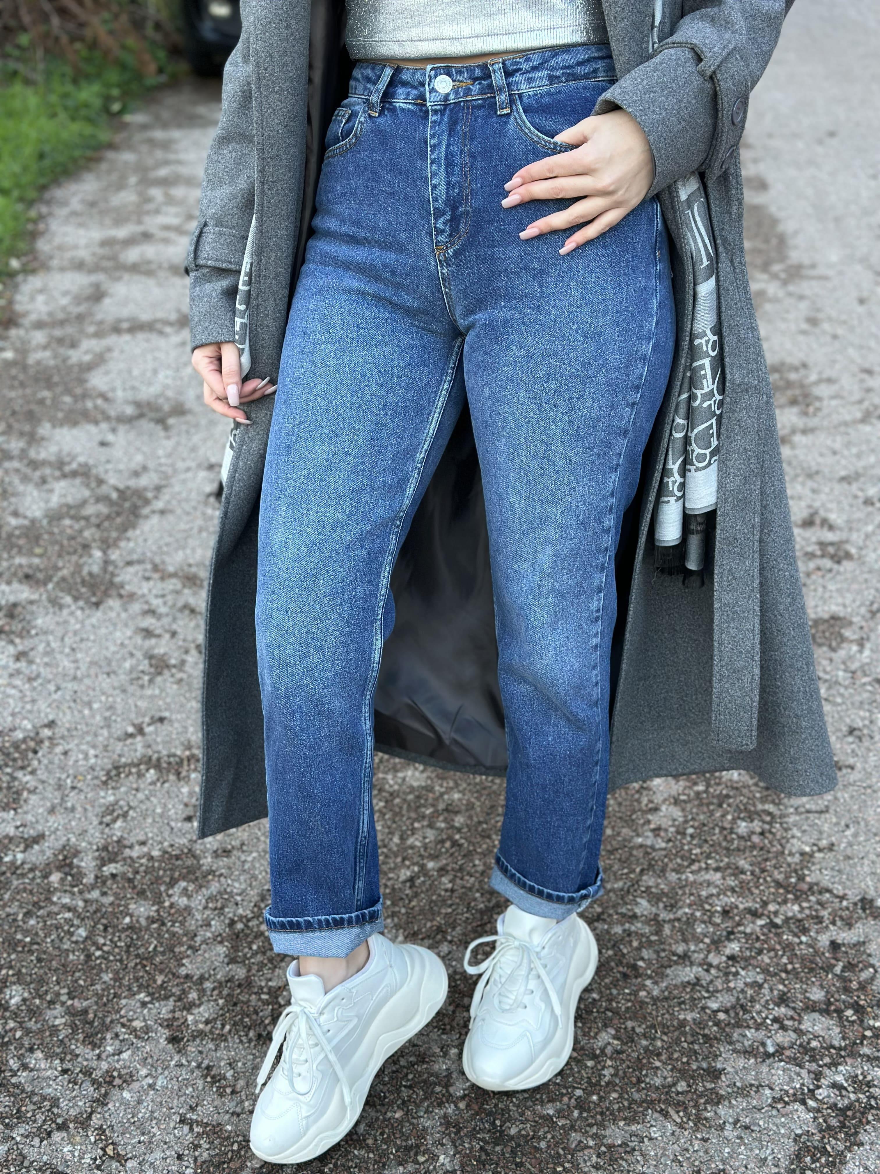 Kar Yıkama Straight Leg Jean