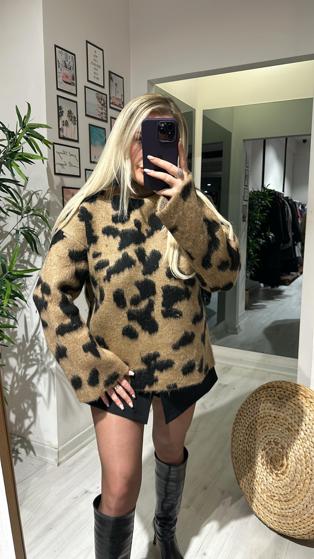 Leopar Desen Kazak