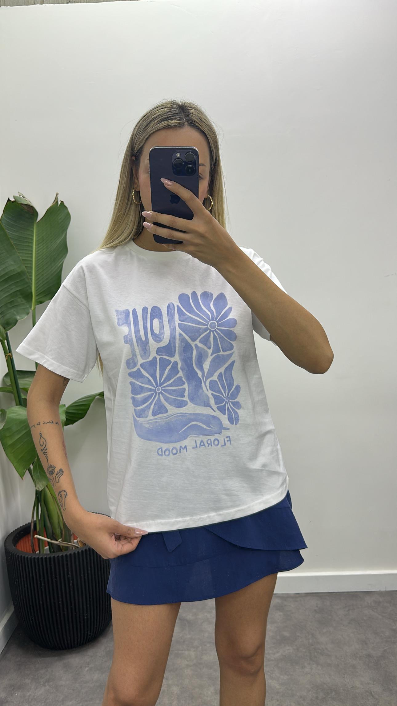 Love Papatya Desen T-Shirt