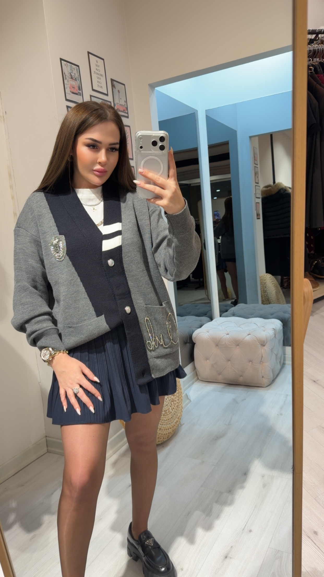 Marka Model Taşlı Hırka