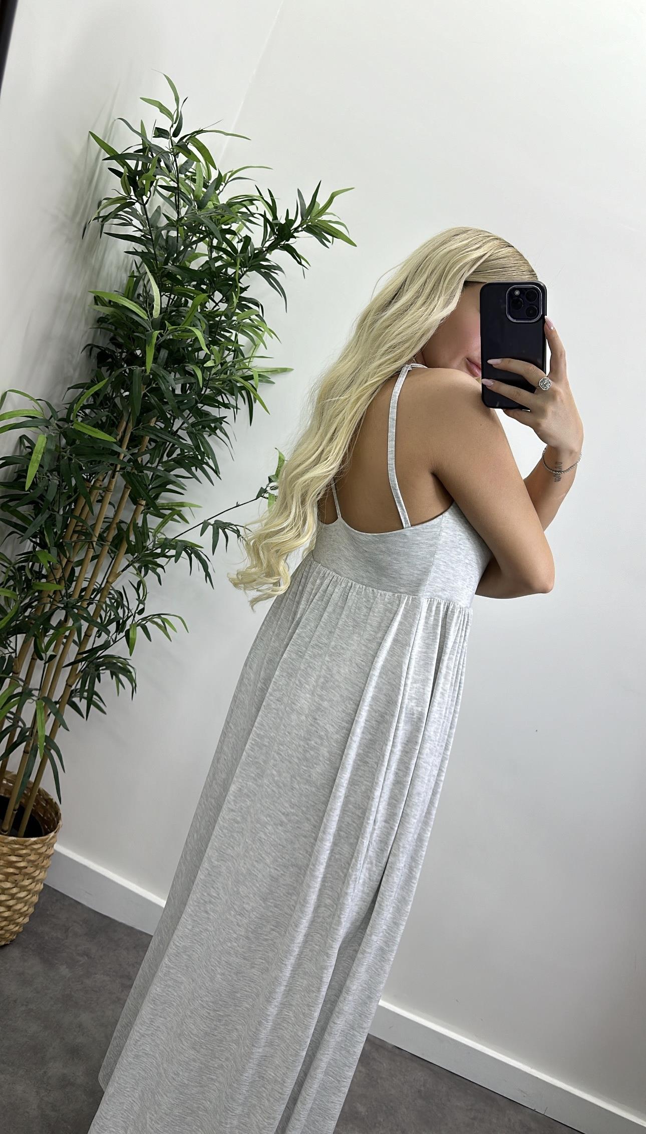 Modal Kumaş Sırt Çapraz Askılı Tulum