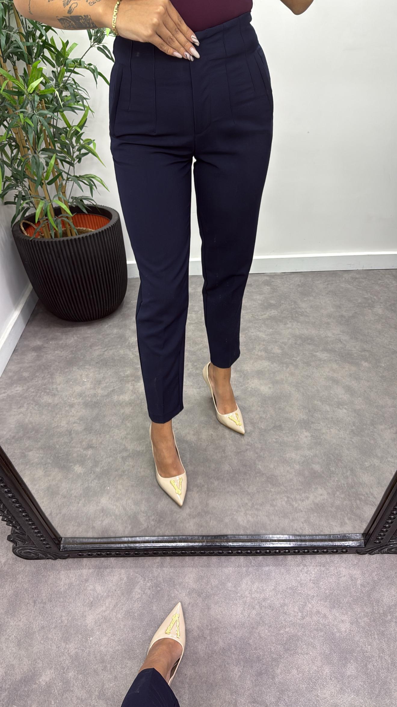 Önü Flatolu Kumaş Pantalon