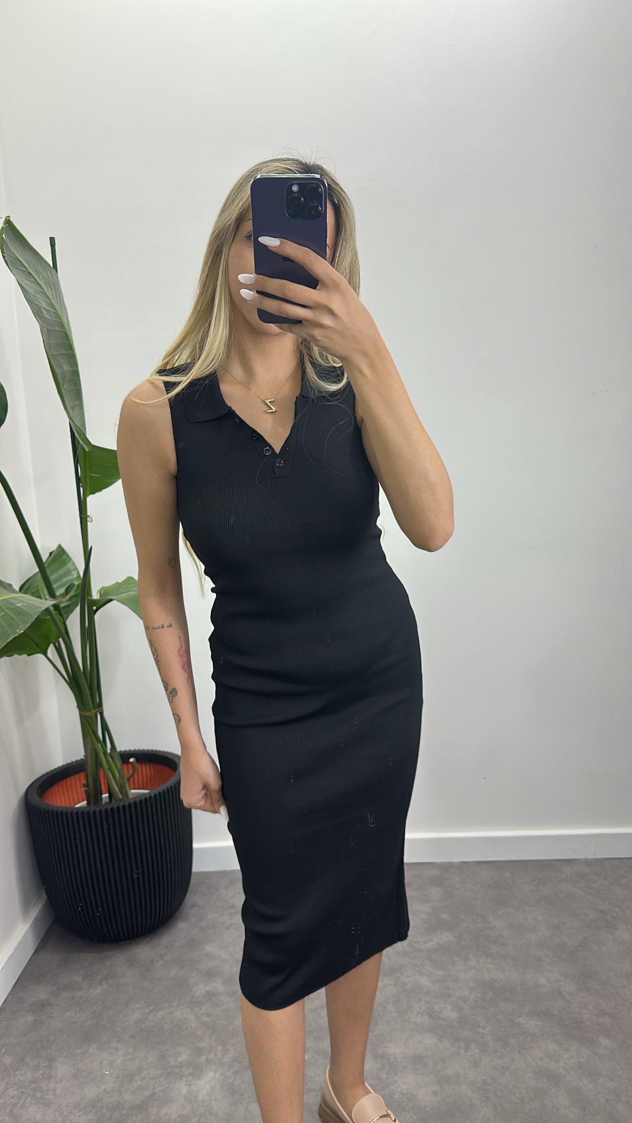 Orj Marka Çelik Triko Elbise