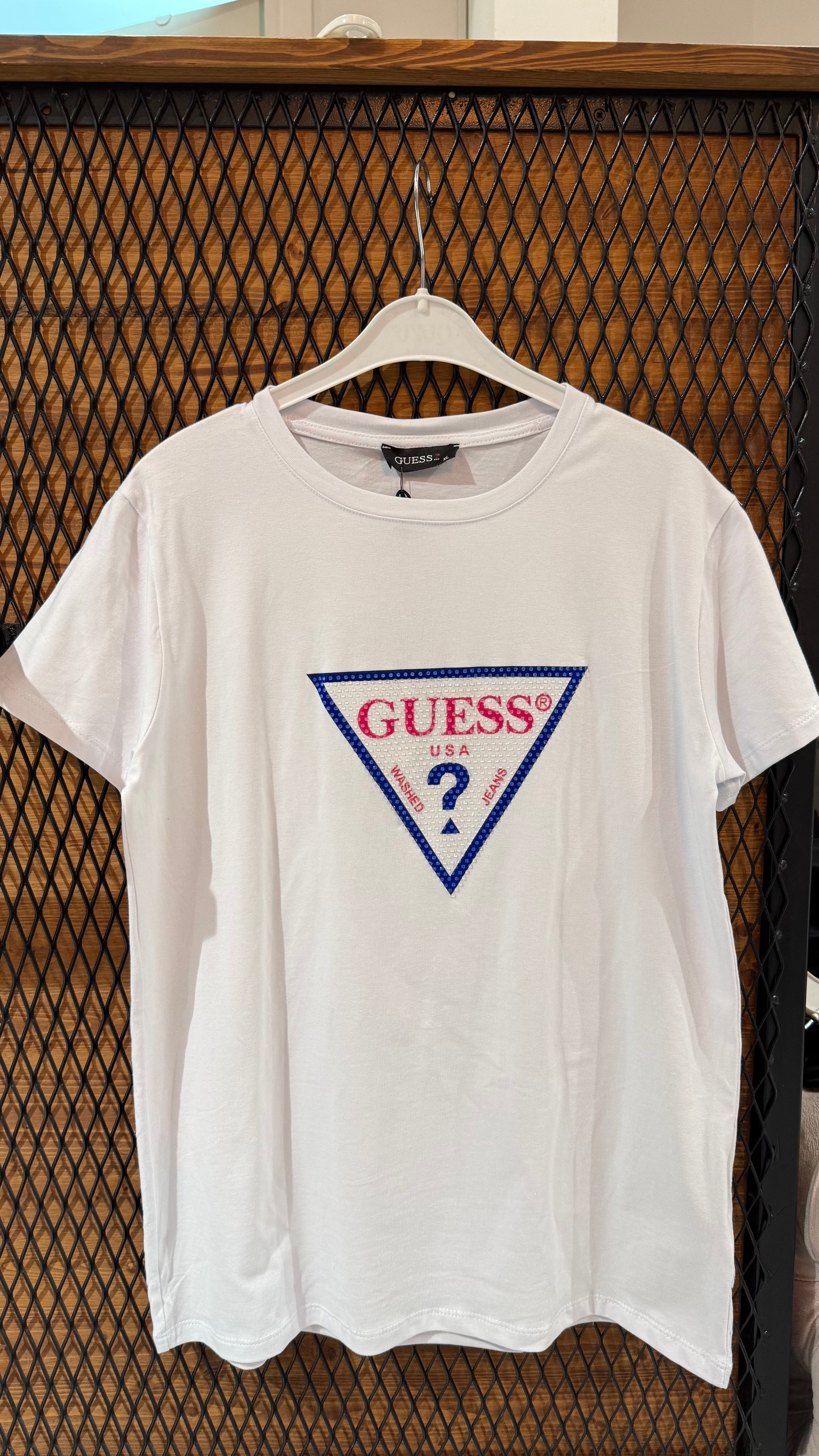 Premium Gues Taşlı Tişört