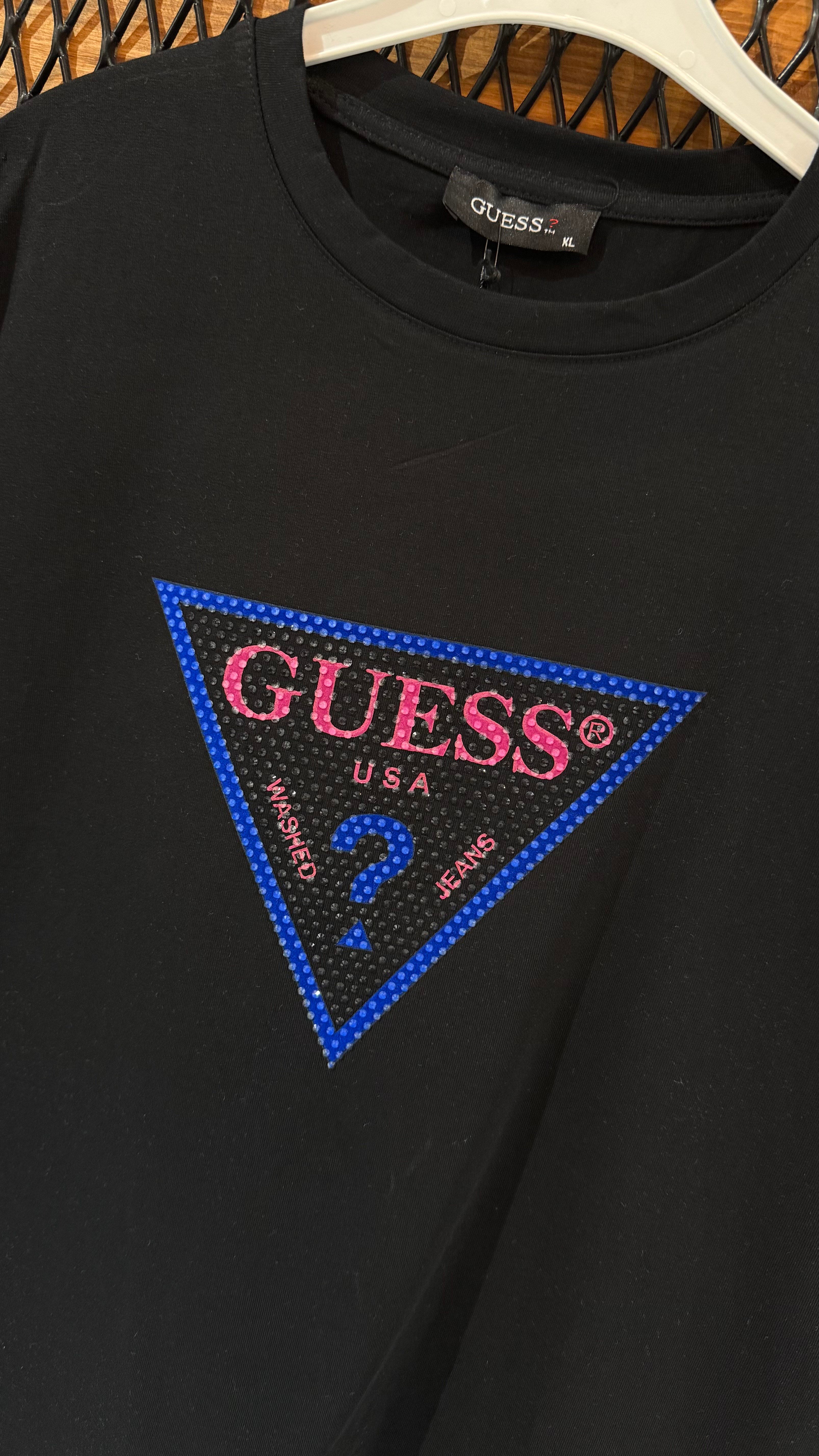 Premium Gues Taşlı Tişört