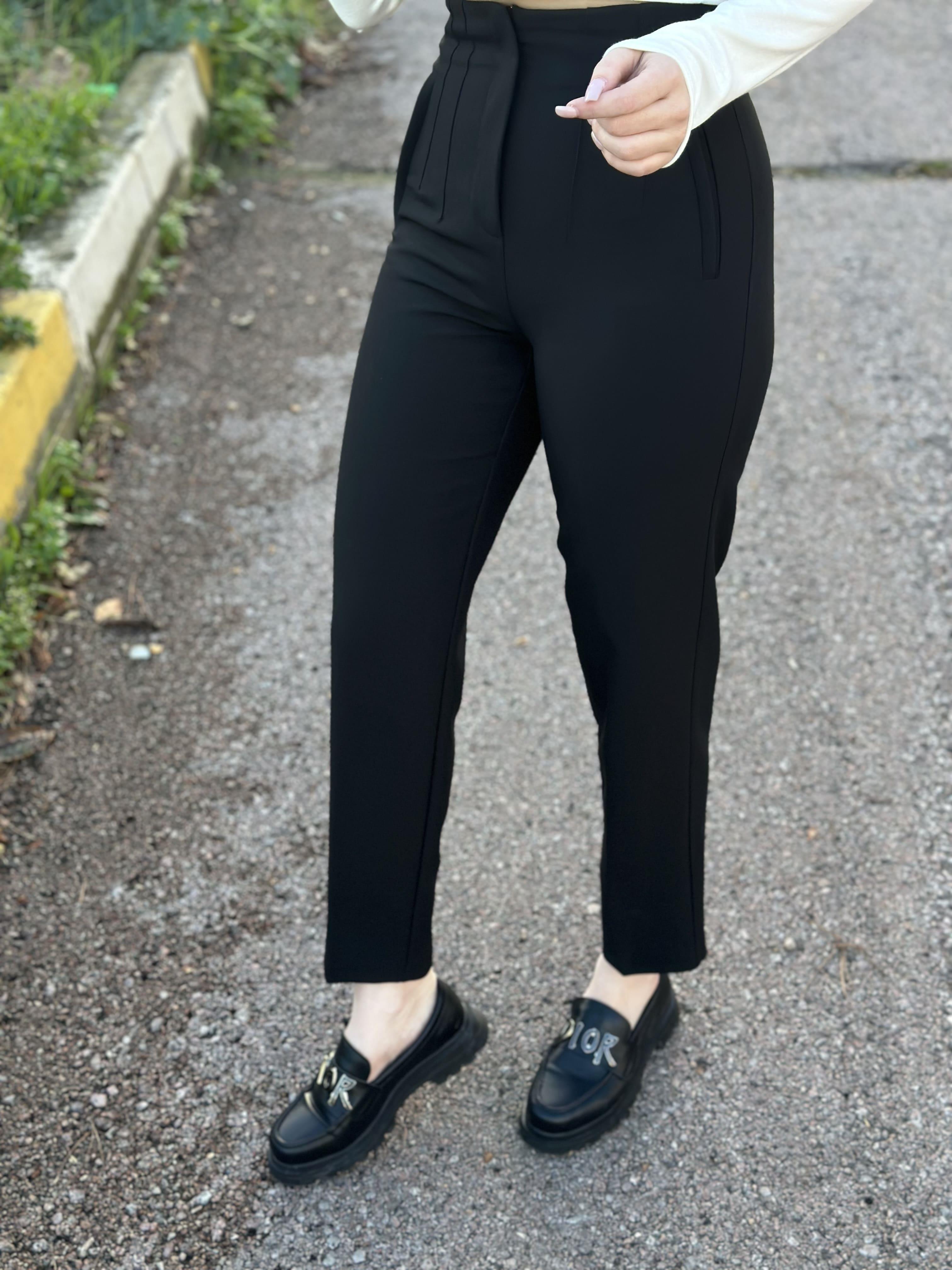 Önü Flatolu Kumaş Pantalon