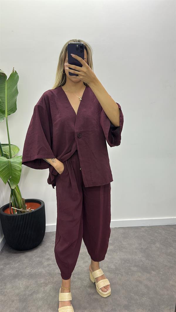 Beli Lastikli Tensel Pantolon