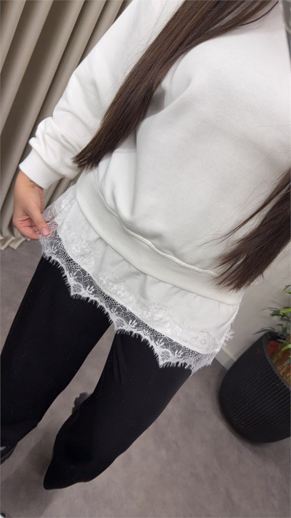 Dantel Detay SweatShirt