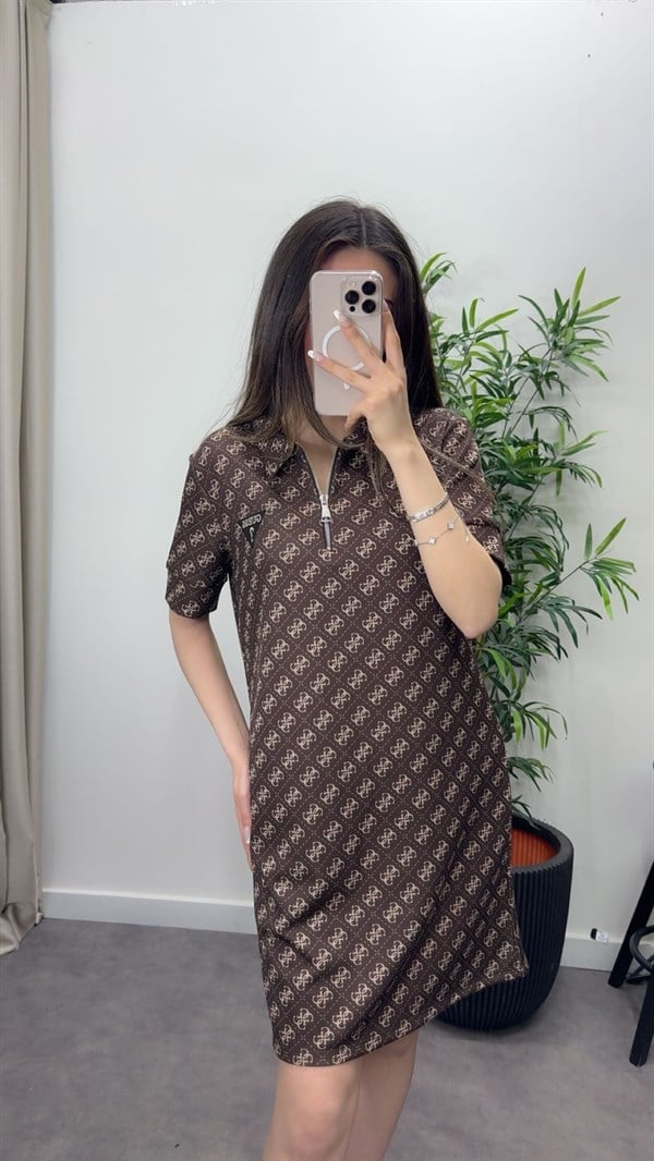 Dijital Baskılı Marka Model Elbise