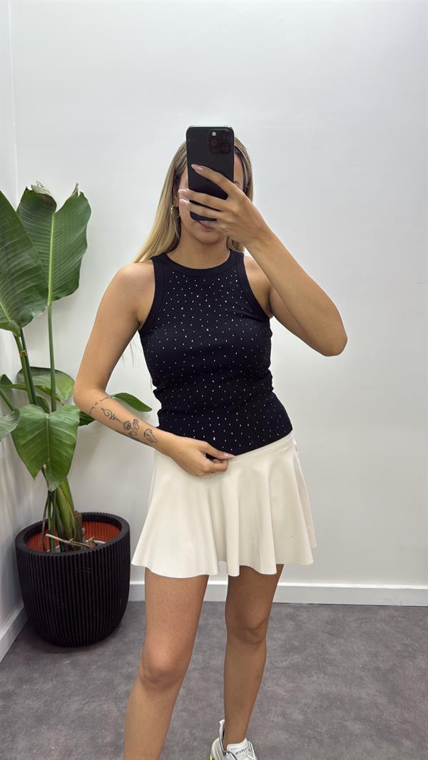 Ful Taşlı Ribana Atlet