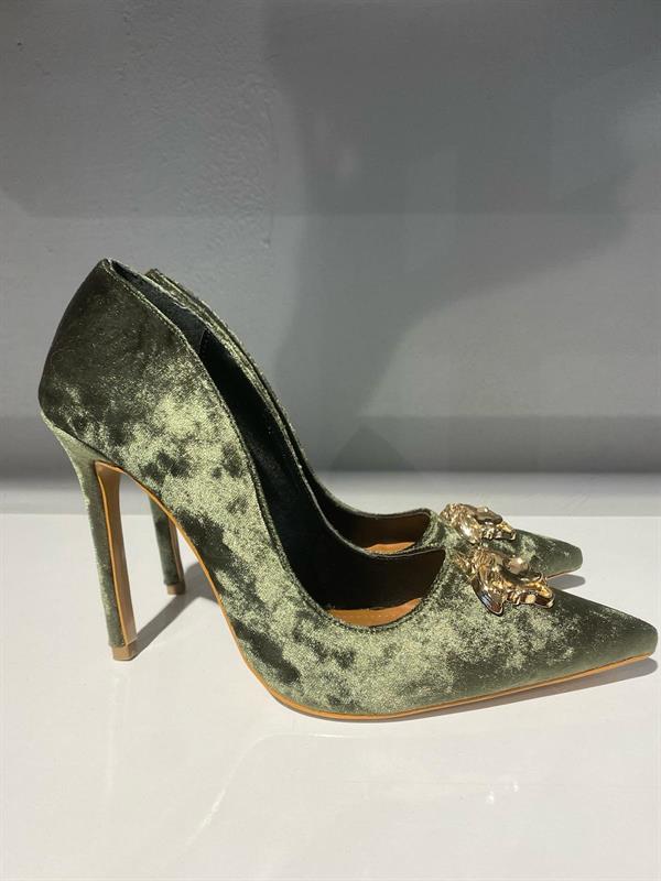 İthal Kadife stiletto