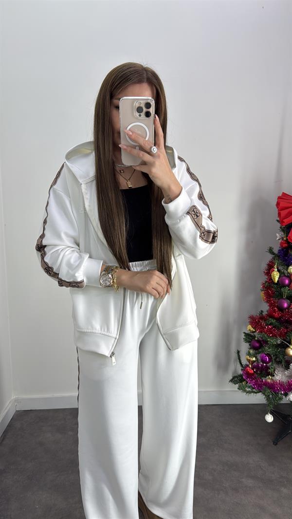 İthal Modal Kumaş Şeritli Takım