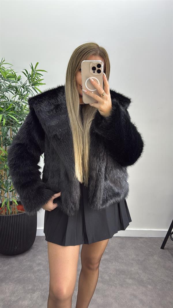 İthal Yakalı Kürk Ceket