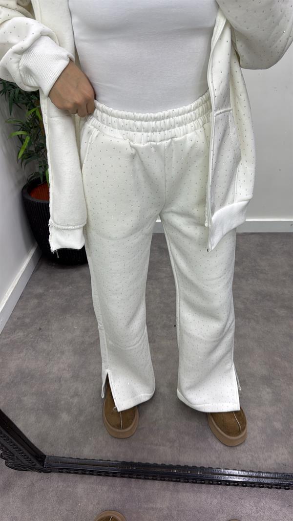 Kapşon Kürklü Taşlı Takım