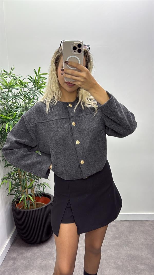 Kaşe Bomber Mont Ceket