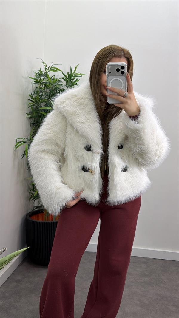 Kemer Detay Kürk Ceket