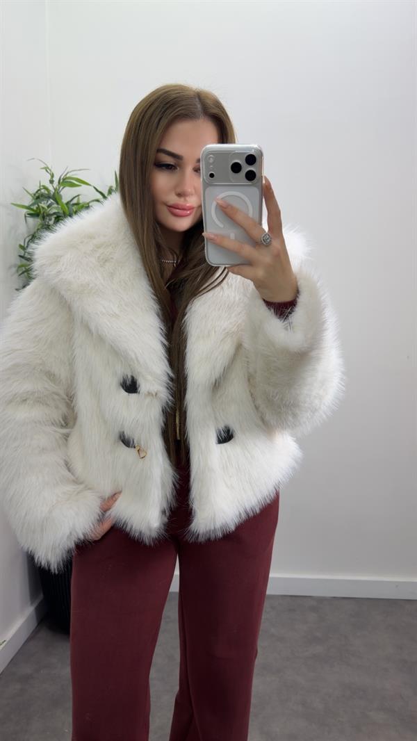 Kemer Detay Kürk Ceket