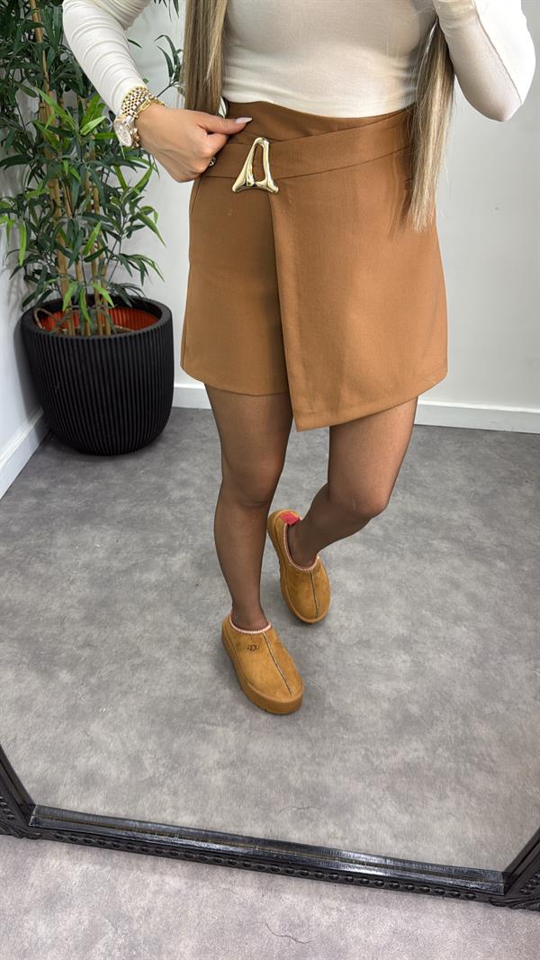 Kemer Detay Şort Etek