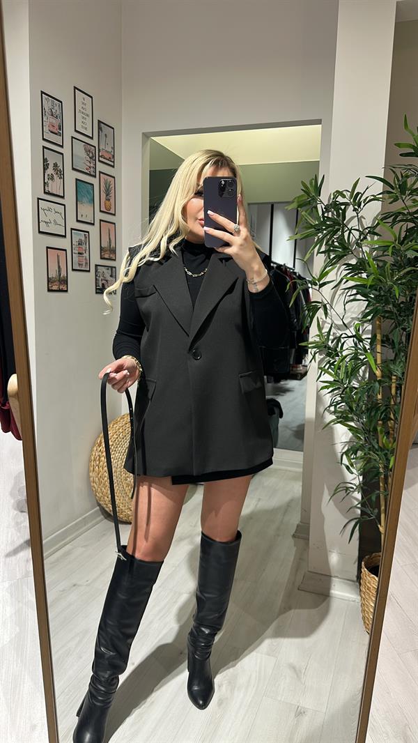 Kemerli Lüx Kalite Yelek