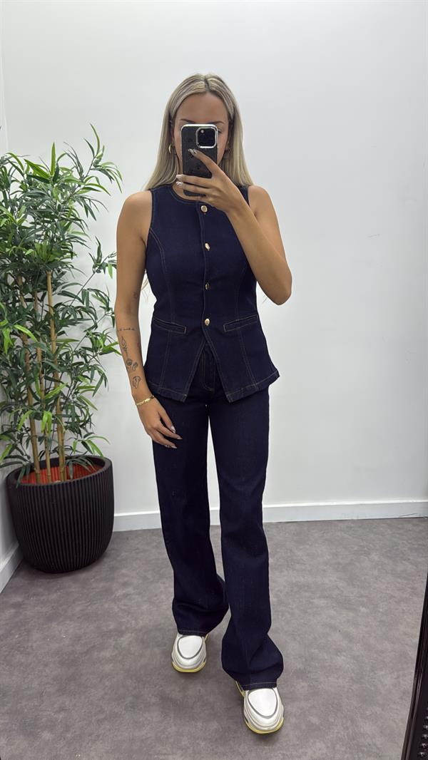 Lacivert Palazzo Jean