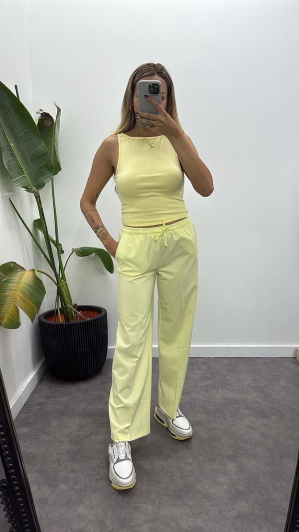 Lastikli Bağcıklı Pantolon