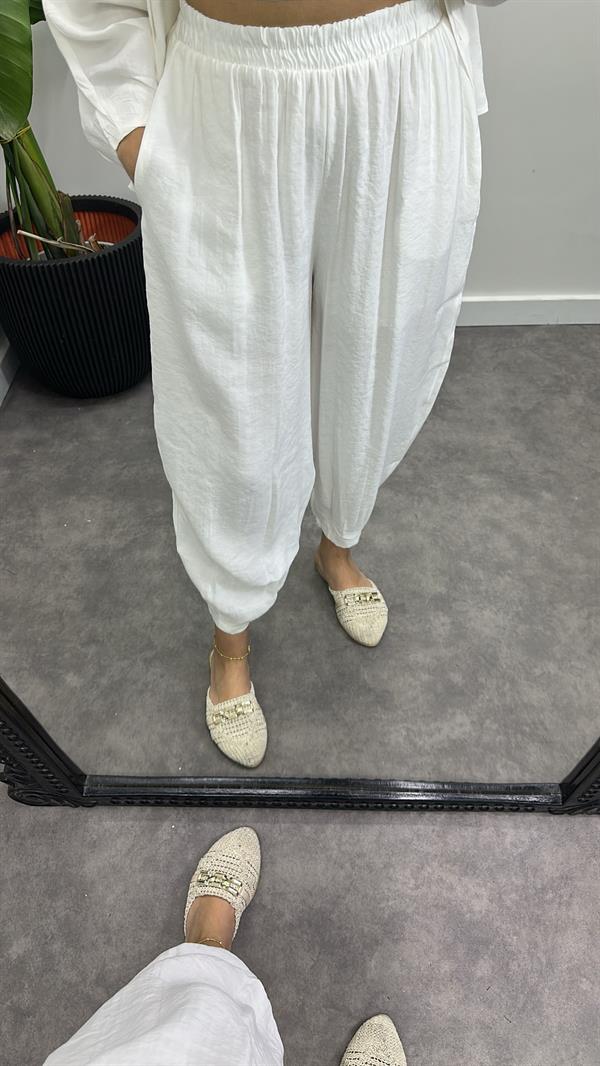 Lüks Tensel Gömlek Pantolon Takım