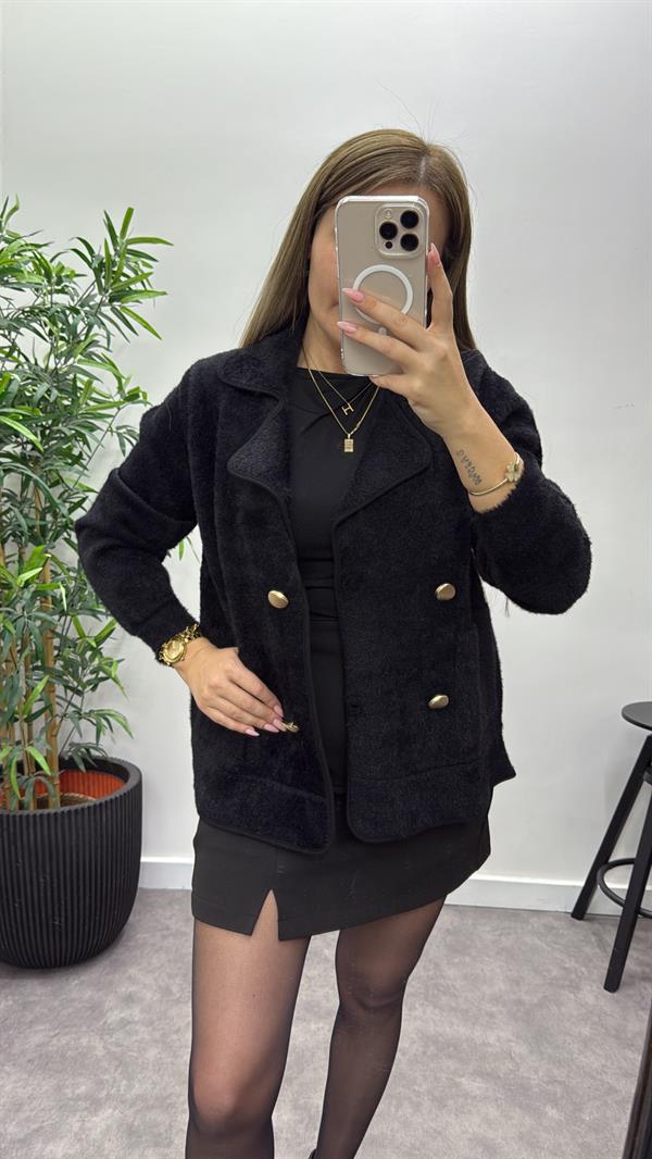 Lüks Triko Kruvaze Ceket