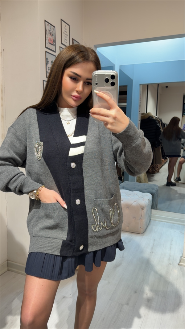 Marka Model Taşlı Hırka