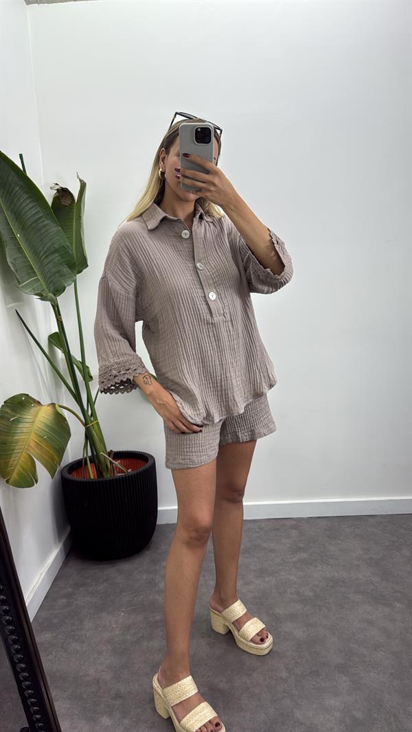 Müslin Güpürlü Takım