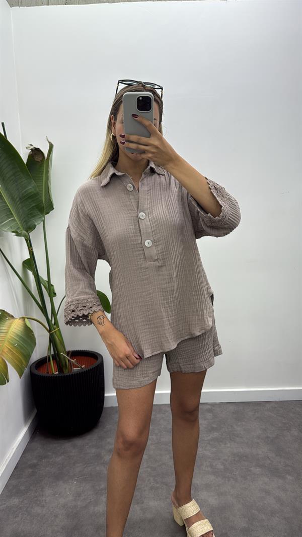 Müslin Güpürlü Takım