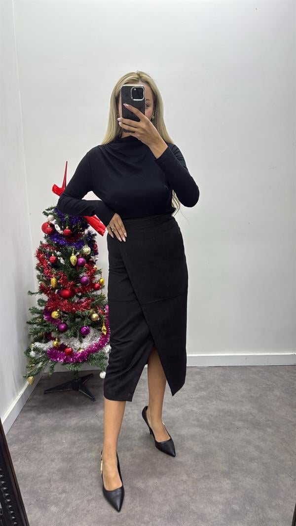 Nubuk Asimetrik Etek