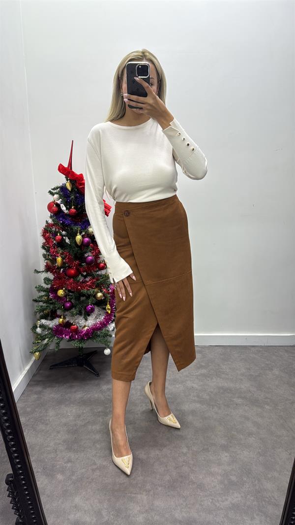 Nubuk Asimetrik Etek