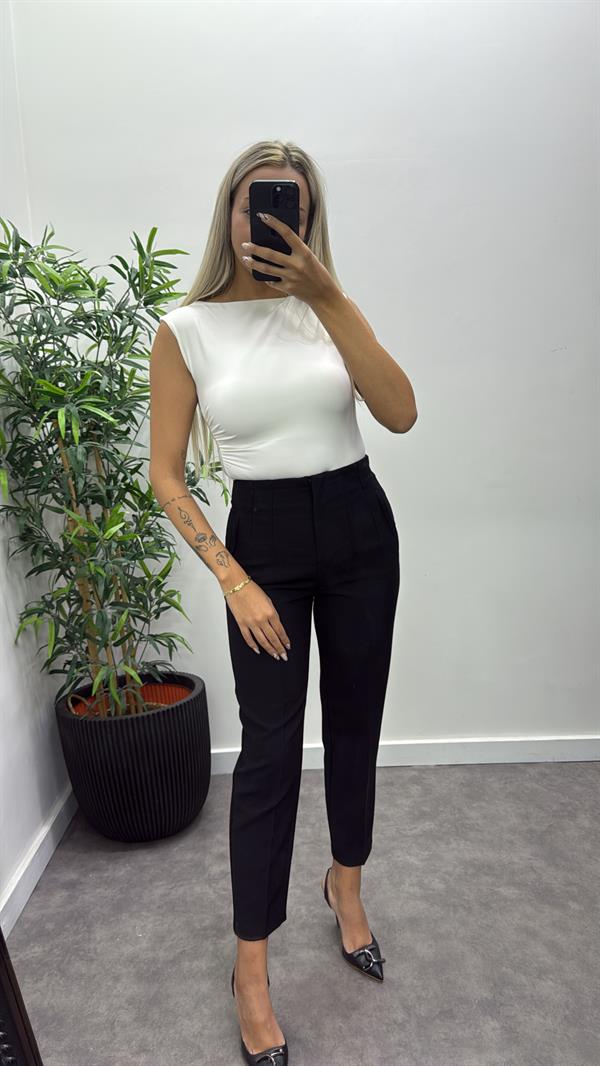 Önü Flatolu Kumaş Pantalon