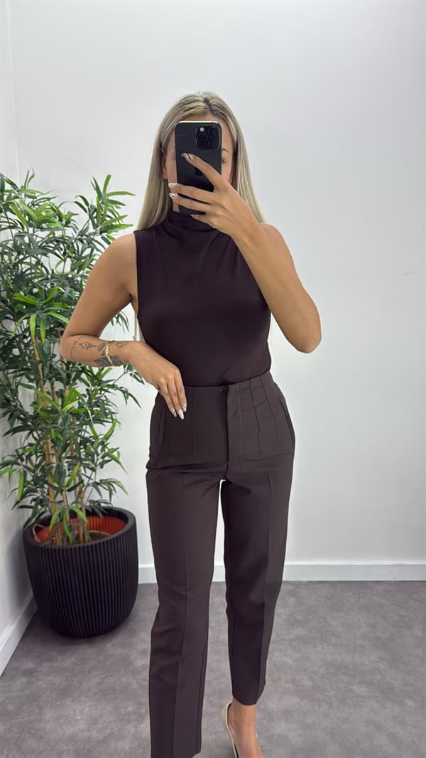 Önü Flatolu Kumaş Pantalon