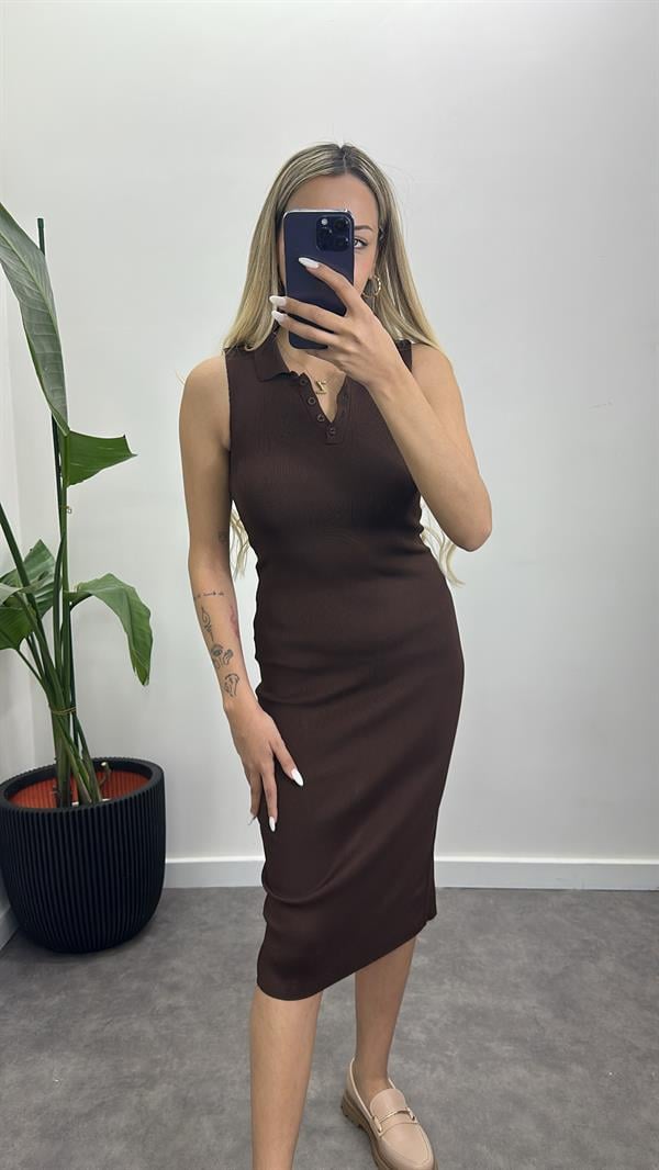 Orj Marka Çelik Triko Elbise