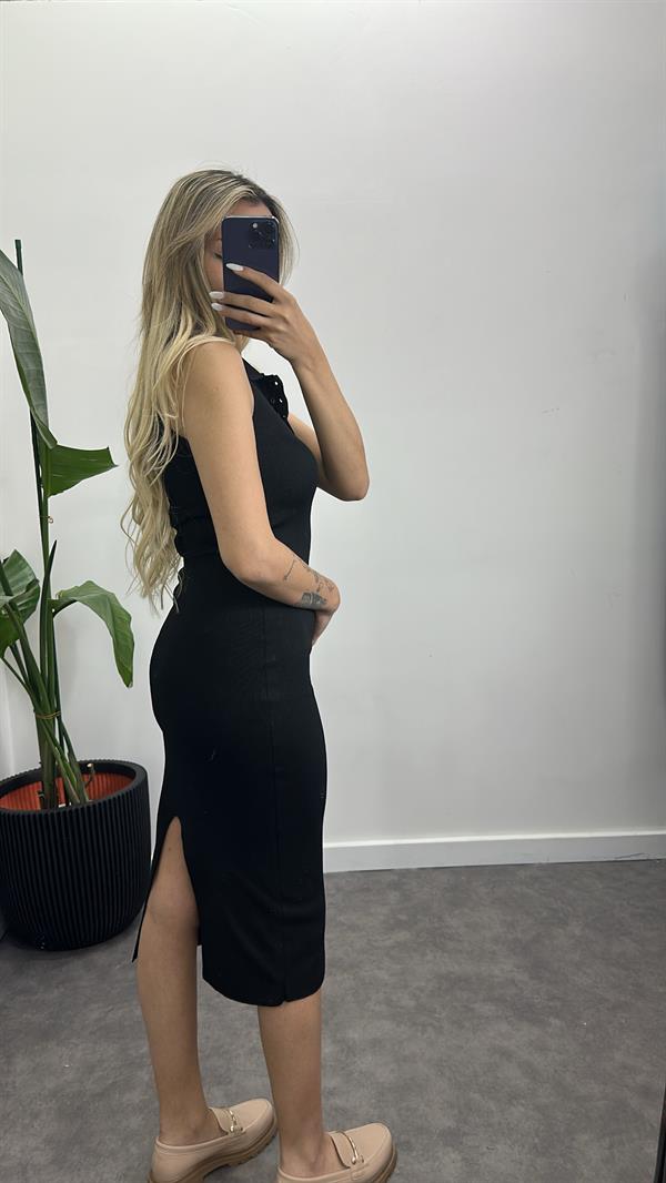 Orj Marka Çelik Triko Elbise