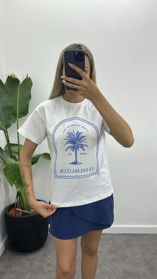 Palm Basic Tasarım T-Shirt