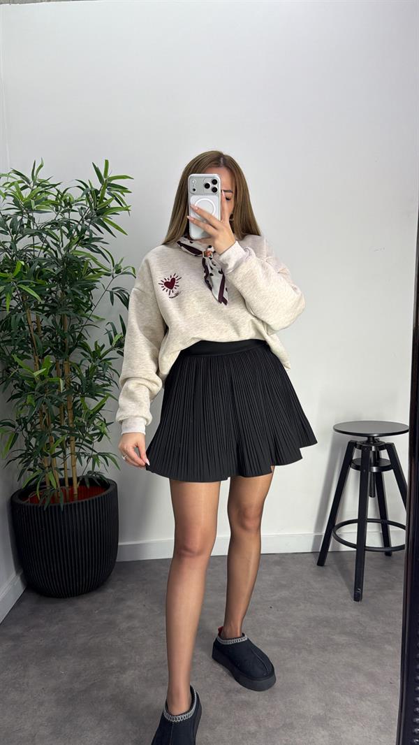 Pliseli Şortlu Etek