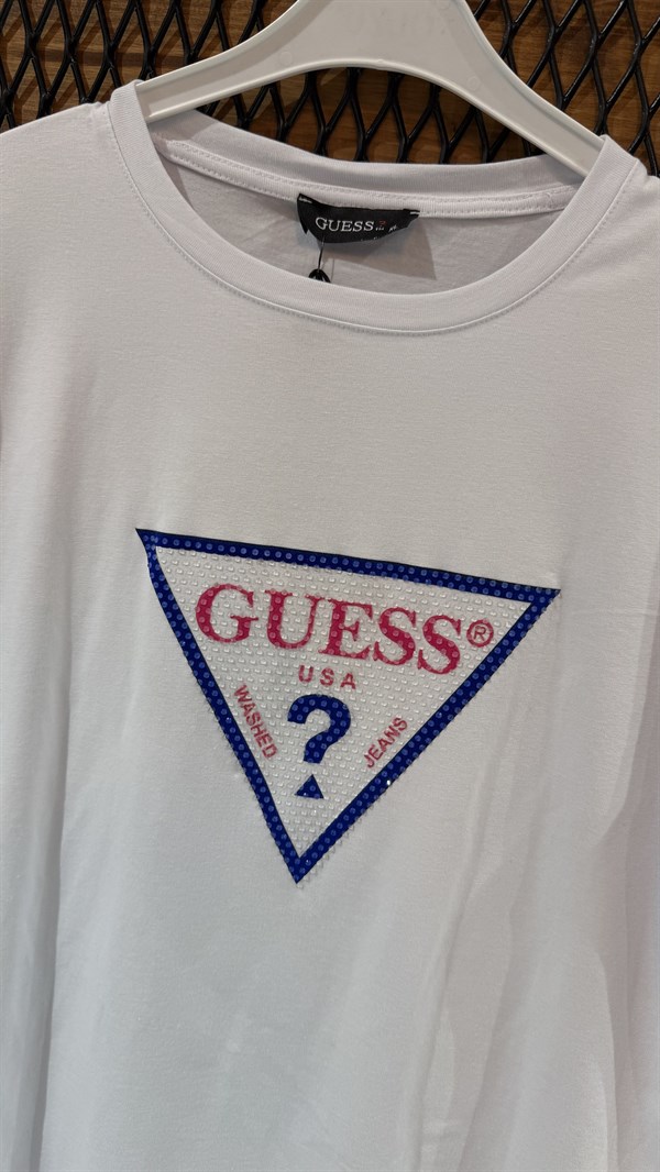 Premium Gues Taşlı Tişört