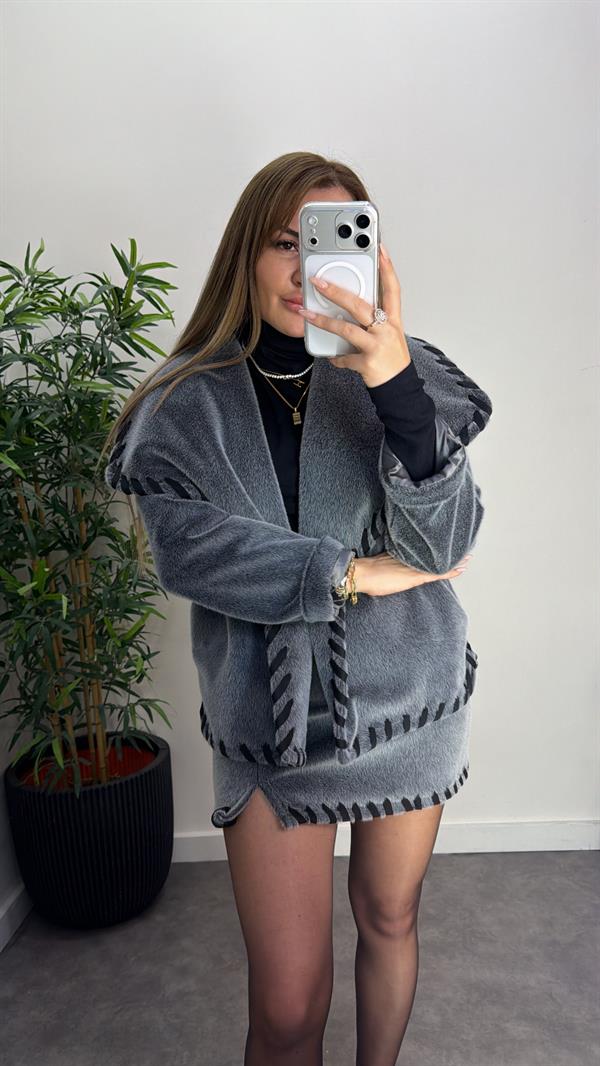 Premium Kalite Sakallı Yumoş Ceket