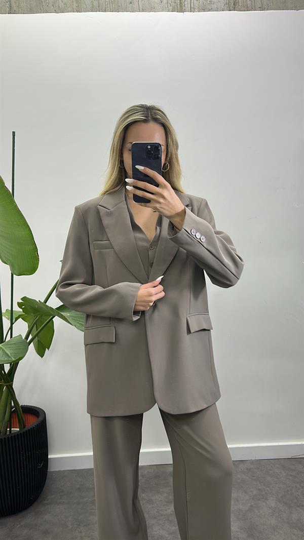 Premium Tek Düğmeli Blazer Ceket