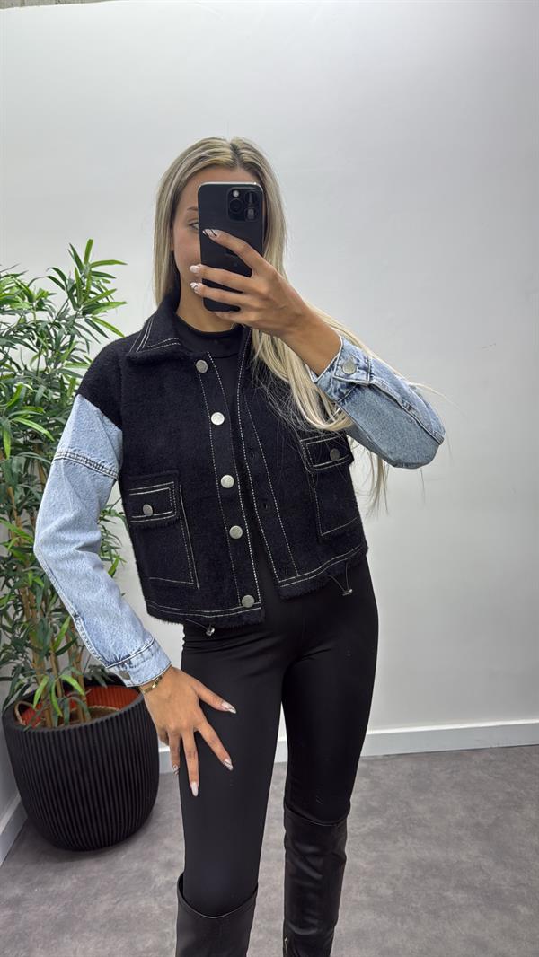 Saçaklı Jean Detay Ceket