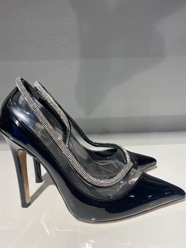 Şefaf Detay Taşlı Stiletto